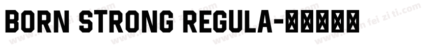 Born Strong Regula字体转换